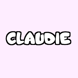 Coloring page first name CLAUDIE