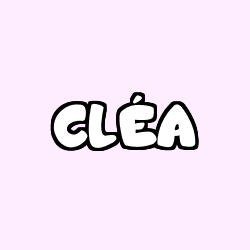 Coloring page first name CLÉA