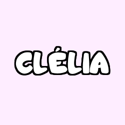 Coloring page first name CLÉLIA