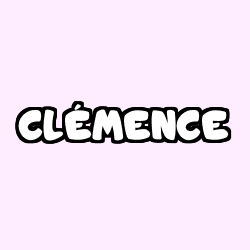 Coloring page first name CLÉMENCE
