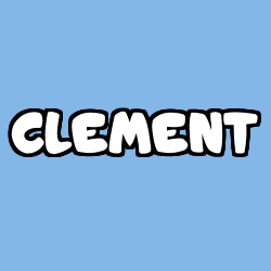 Coloring page first name CLEMENT