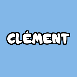 Coloring page first name CLÉMENT