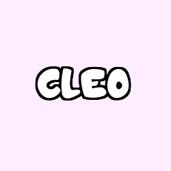 Coloring page first name CLEO