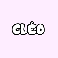 Coloring page first name CLÉO