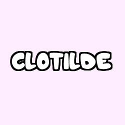 Coloring page first name CLOTILDE