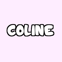 Coloring page first name COLINE