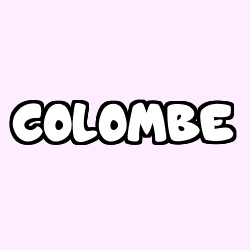 Coloring page first name COLOMBE