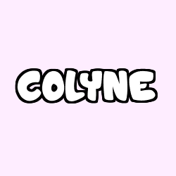 Coloring page first name COLYNE