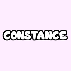 Coloring page first name CONSTANCE