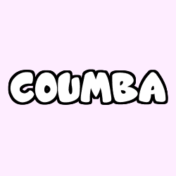 Coloring page first name COUMBA