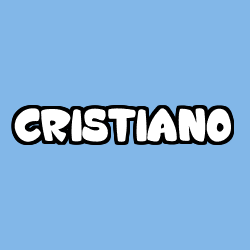 Coloring page first name CRISTIANO