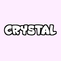 Coloring page first name CRYSTAL