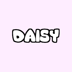 Coloring page first name DAISY