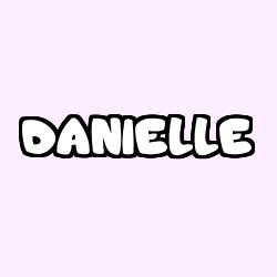 Coloring page first name DANIELLE
