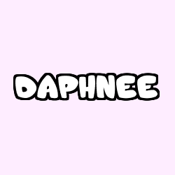 Coloring page first name DAPHNEE