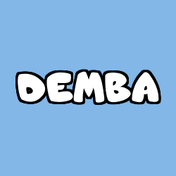 Coloring page first name DEMBA