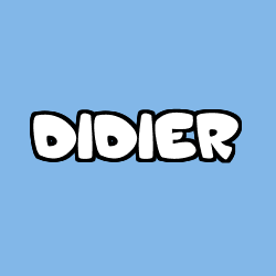 Coloring page first name DIDIER