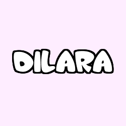 Coloring page first name DILARA