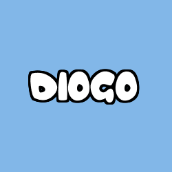 Coloring page first name DIOGO