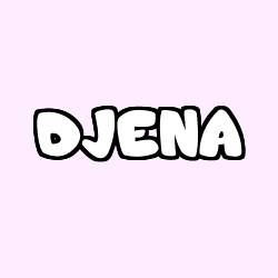 Coloring page first name DJENA