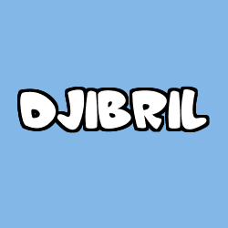 Coloring page first name DJIBRIL