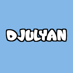 Coloring page first name DJULYAN