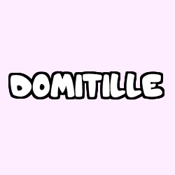 Coloring page first name DOMITILLE