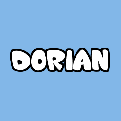 Coloring page first name DORIAN