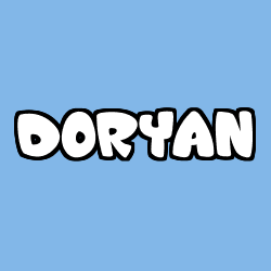 Coloring page first name DORYAN