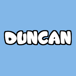 Coloring page first name DUNCAN