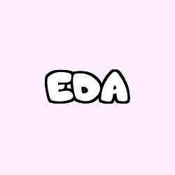 Coloring page first name EDA