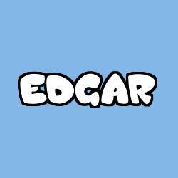 Coloring page first name EDGAR
