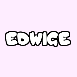 Coloring page first name EDWIGE