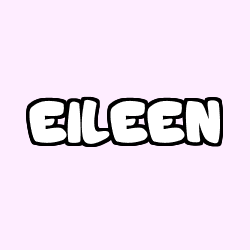 Coloring page first name EILEEN