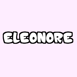 Coloring page first name ELEONORE