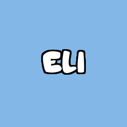 Coloring page first name ELI