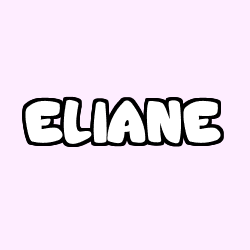 Coloring page first name ELIANE