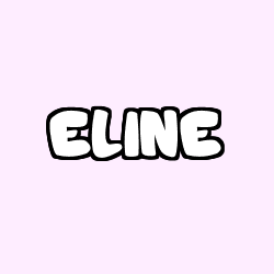 Coloring page first name ELINE