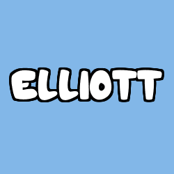 Coloring page first name ELLIOTT