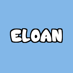 Coloring page first name ELOAN