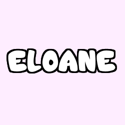 Coloring page first name ELOANE