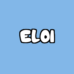 Coloring page first name ELOI