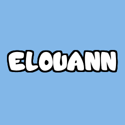 Coloring page first name ELOUANN