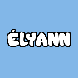 Coloring page first name ÉLYANN