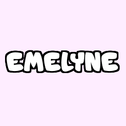 Coloring page first name EMELYNE