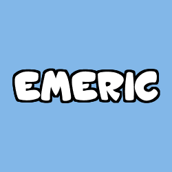 Coloring page first name EMERIC