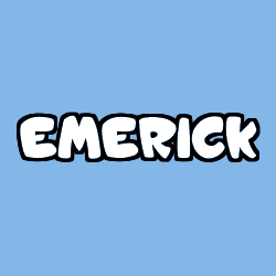 Coloring page first name EMERICK