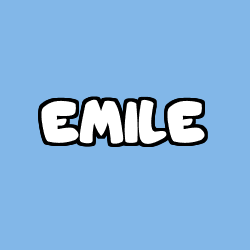 Coloring page first name EMILE