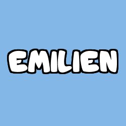 Coloring page first name EMILIEN