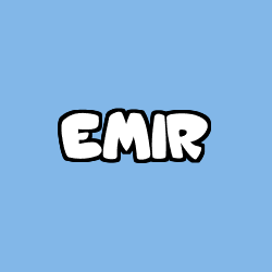 Coloring page first name EMIR
